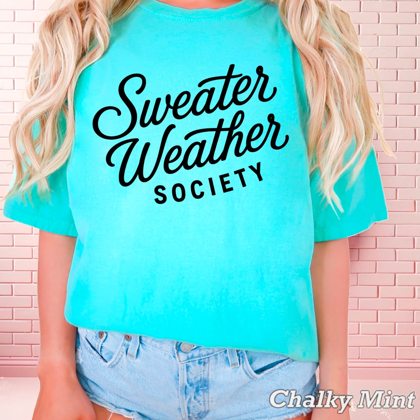 Sweater Weather Society Comfort Color Graphic Tee