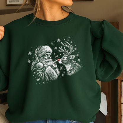Christmas Santa Boop Crewneck Sweatshirt