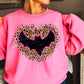 Leopard Bat Halloween Crewneck Sweatshirt