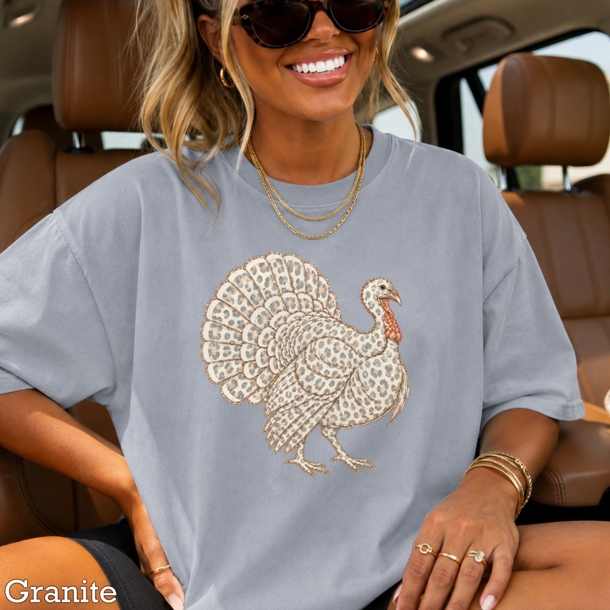Turkey Thanksgiving Comfort Color Graphic Tee