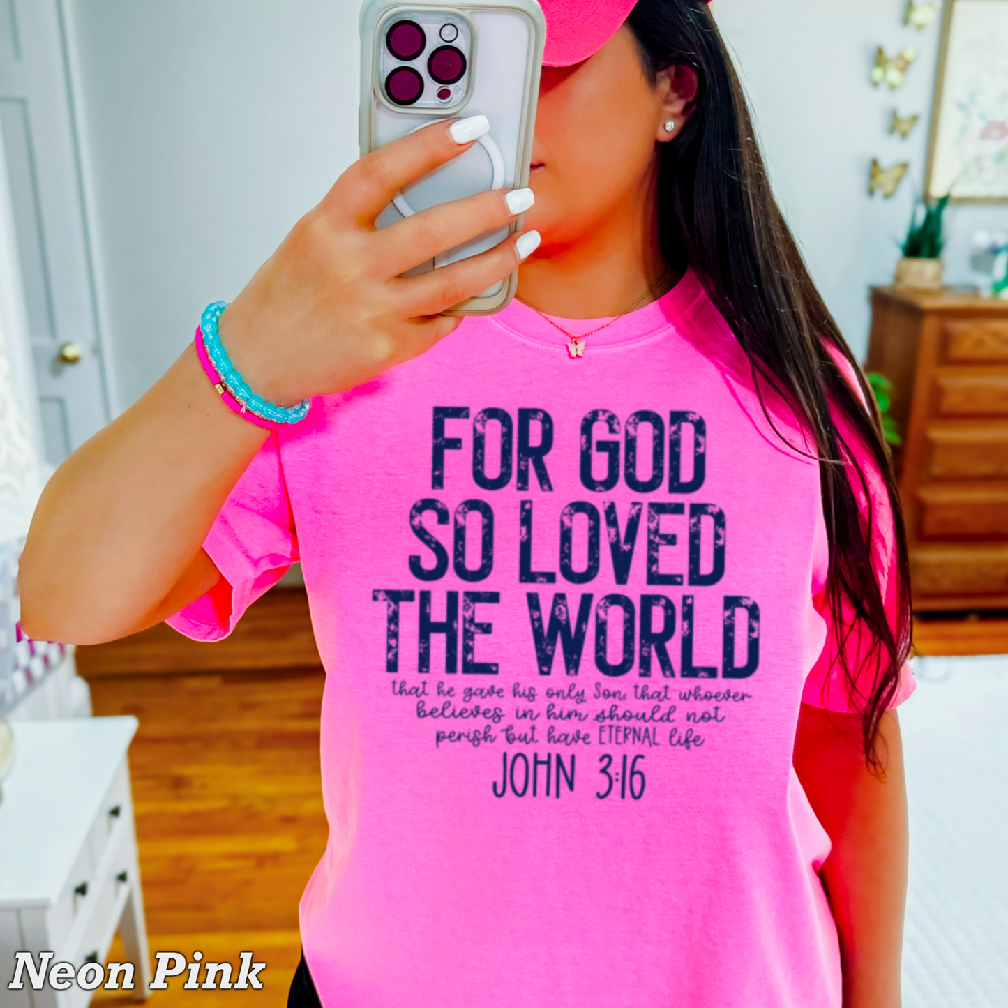 For God So Loved The World Comfort Color Graphic Tee