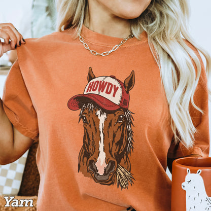 Howdy Horse Comfort Color Graphic Tee