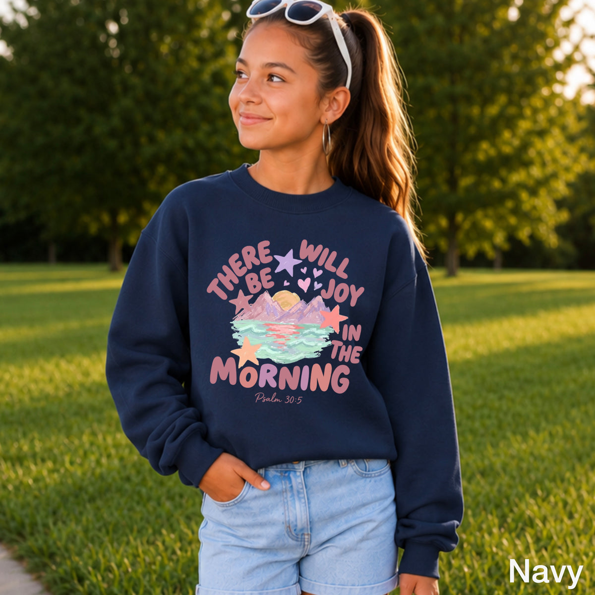 There Will Be Joy In The Morning Youth Crewneck Sweatshirt