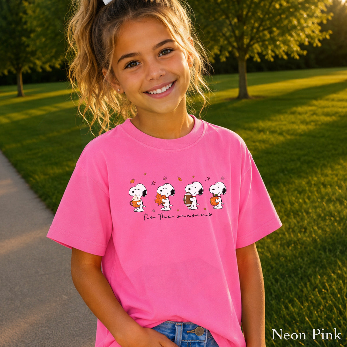 Tis The Season Fall Youth Comfort Color T-Shirt