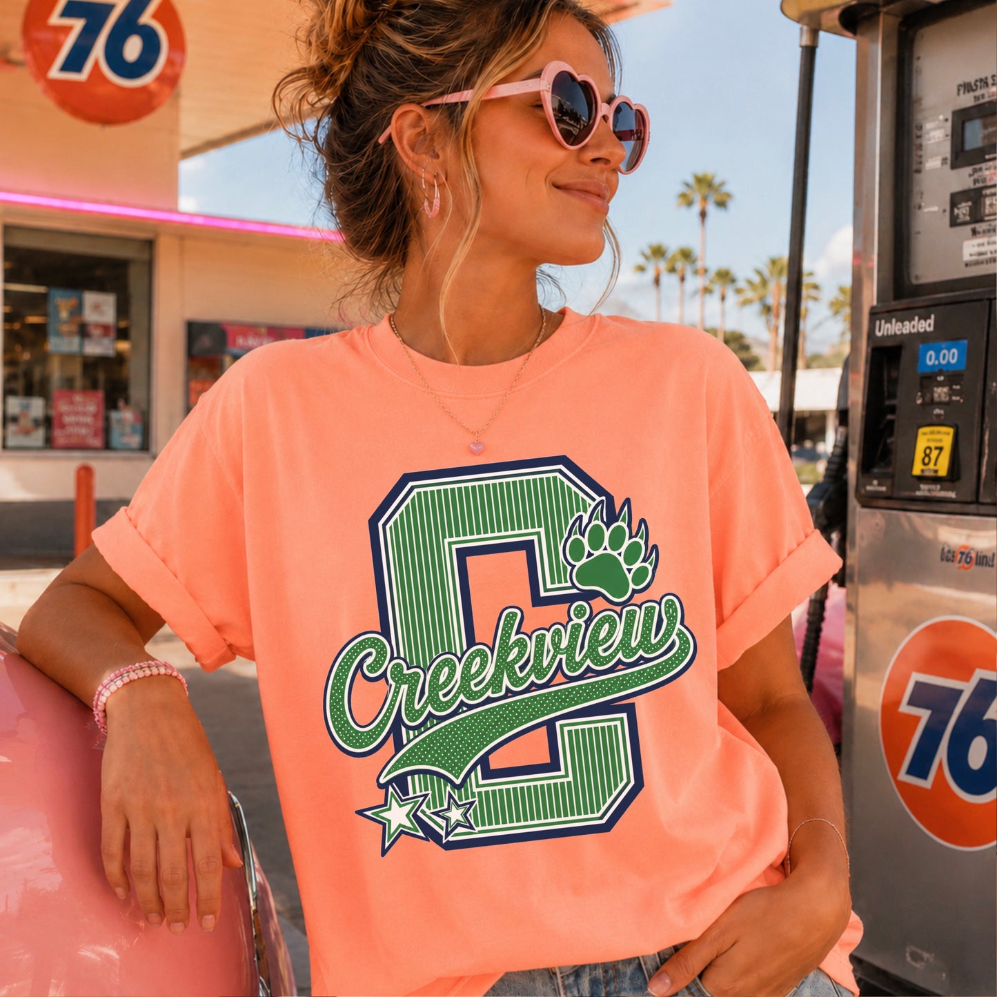 Creekview Grizzlies Comfort Color Graphic Tee