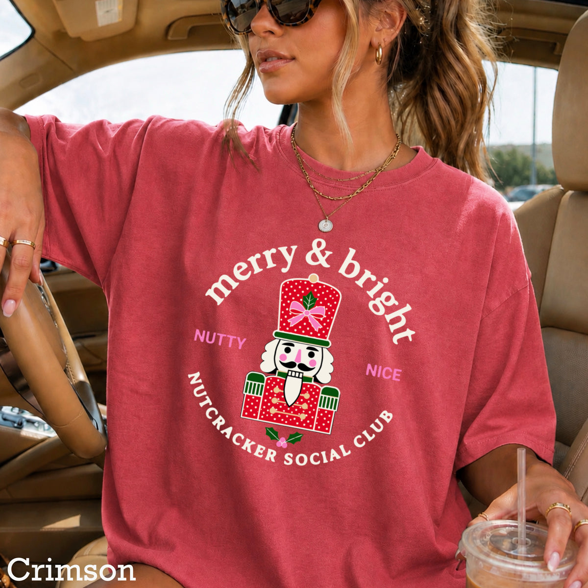 Nutcracker Social Club Christmas Comfort Color Graphic Tee
