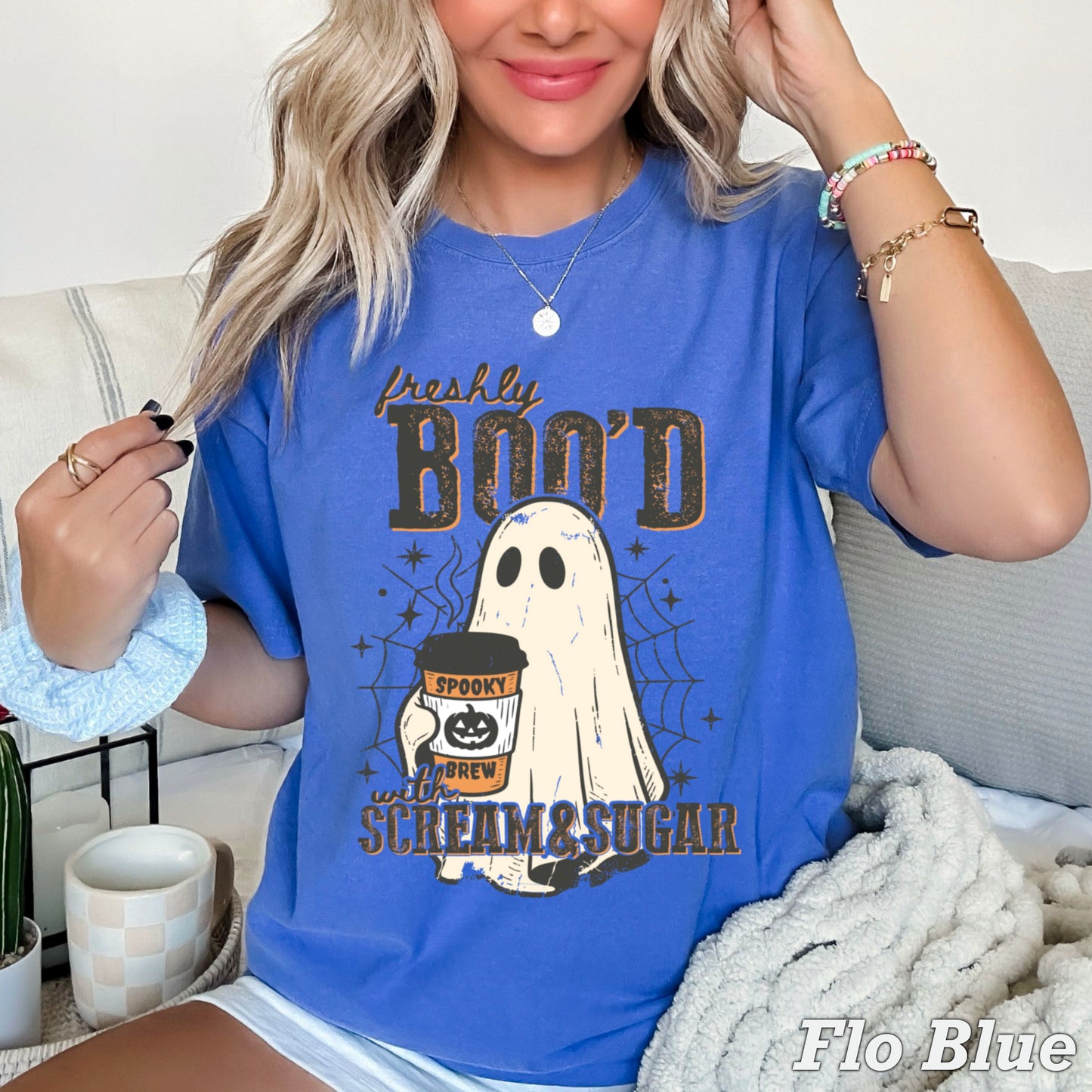 Freshly Boo’d Halloween Comfort Color Graphic Tee