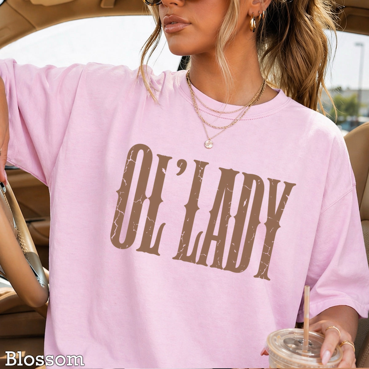 Ol’ Lady Comfort Color Graphic Tee