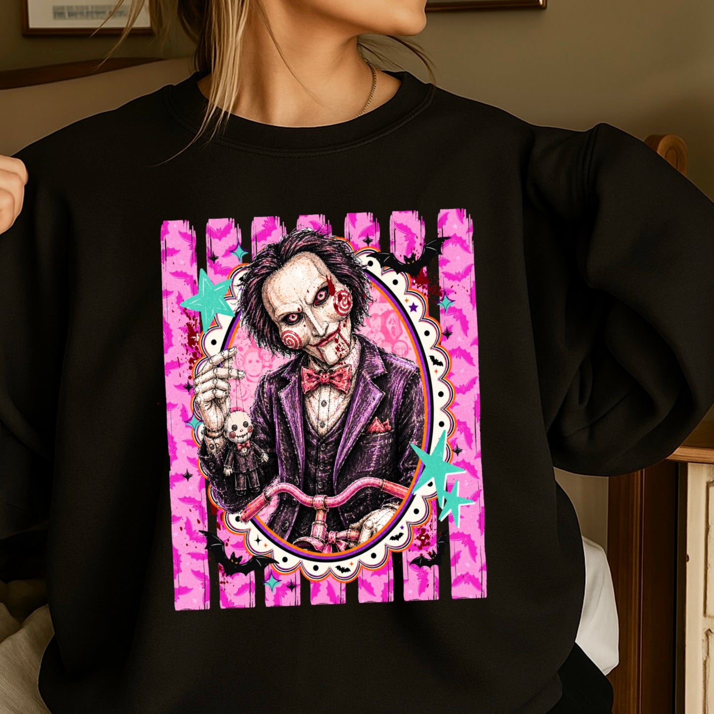Horror Film Character Crewneck Sweatshirt