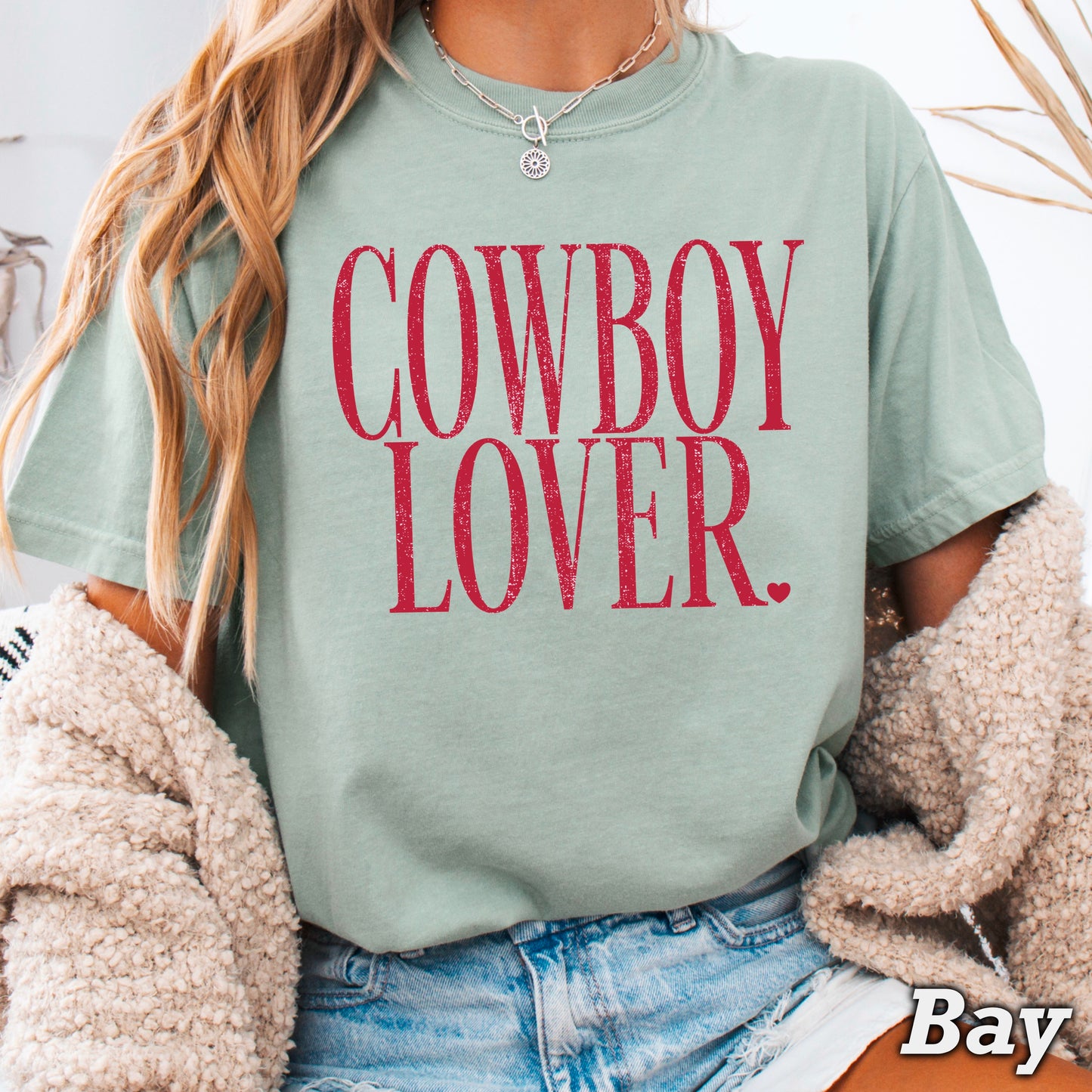 Cowboy Lover Valentine’s Day Comfort Color Graphic Tee