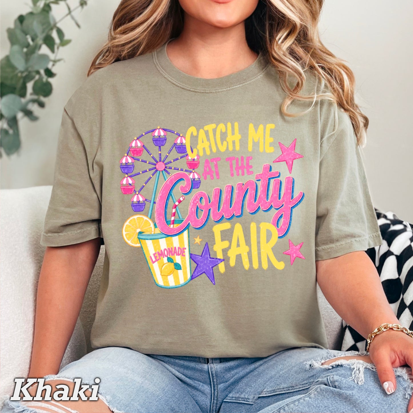 Catch Me At The County Fair Comfort Color Graphic Tee