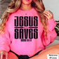 Jesus Saves Graphic Crewneck Sweatshirt