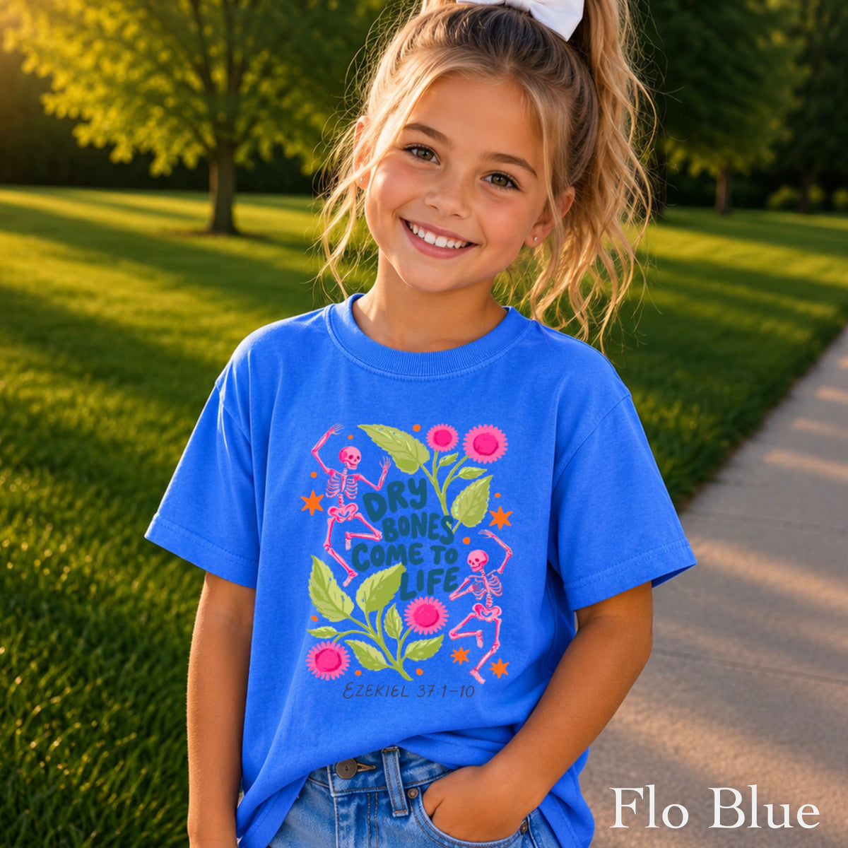 Dry Bones Come To Life Youth Comfort Color Christian T-Shirt