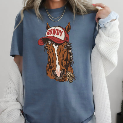 Howdy Horse Comfort Color Graphic Tee