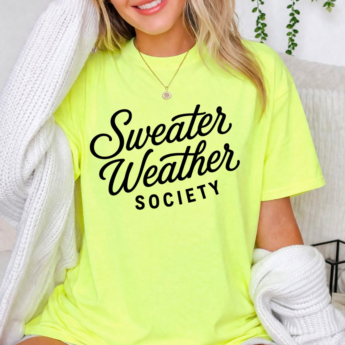 Sweater Weather Society Comfort Color Graphic Tee