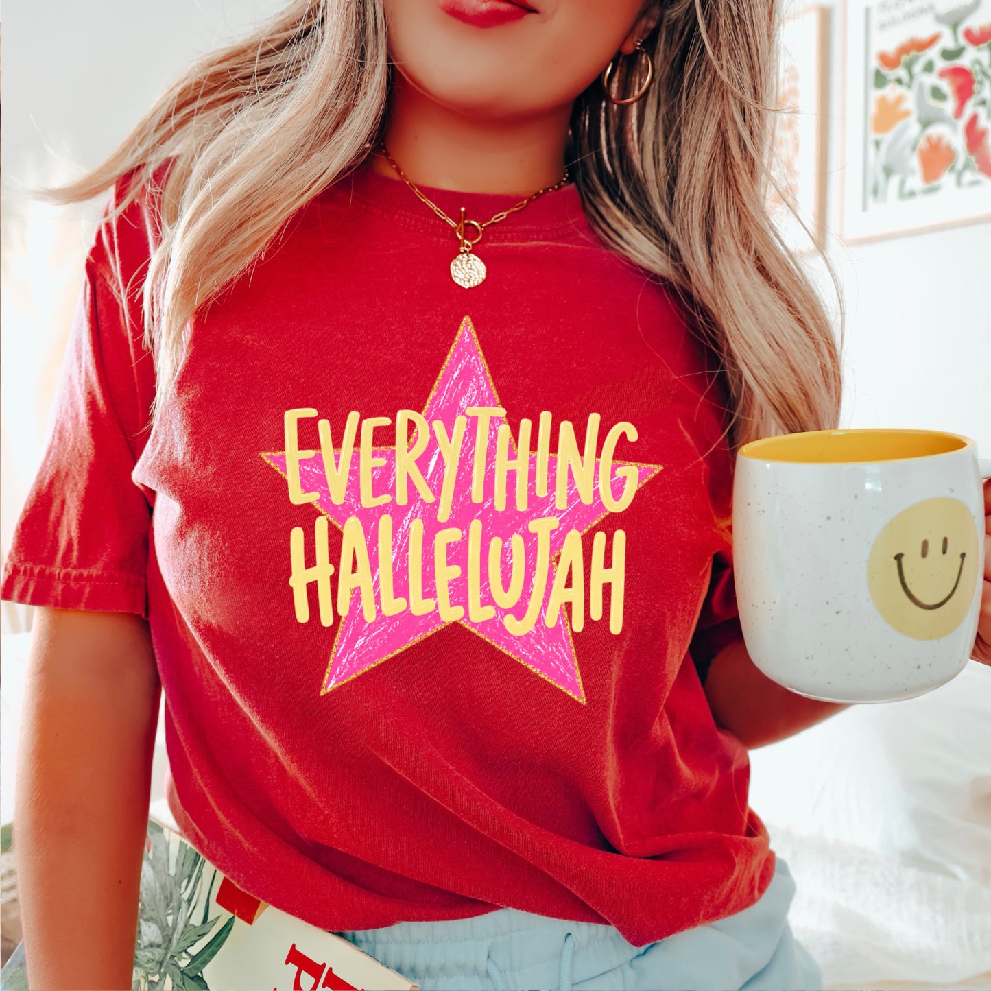 Everything Hallelujah Comfort Color Graphic Tee