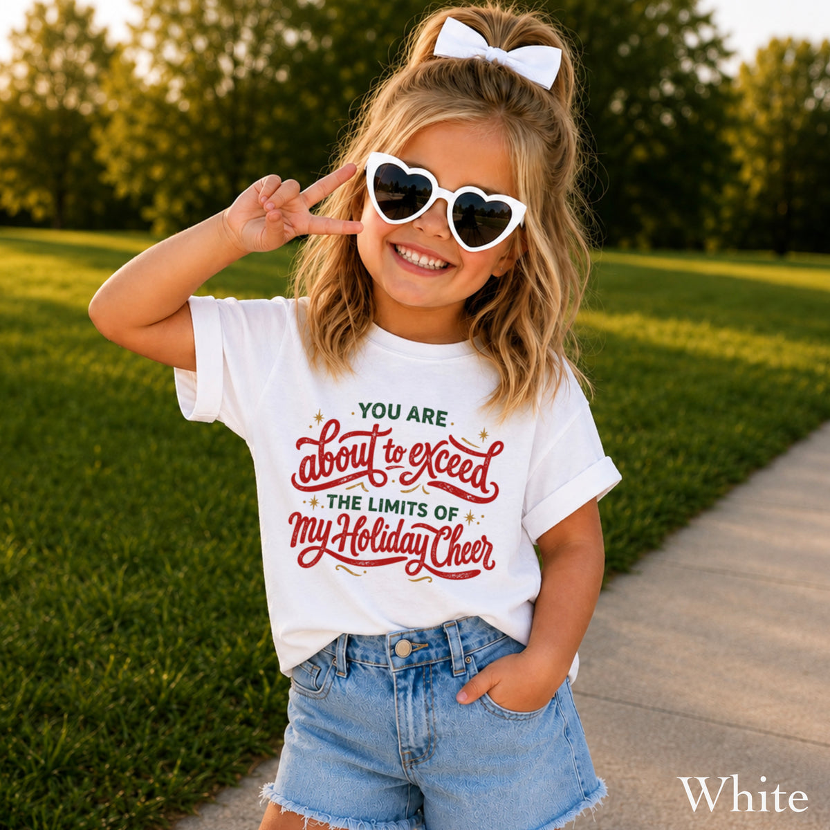 You Are About To Exceed My Limits Of Holiday Cheer Christmas Youth Comfort Color T-Shirt