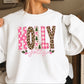Leopard Holly Jolly Christmas Crewneck Sweatshirt