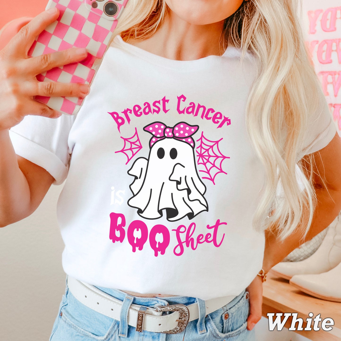 Breast Cancer Is Boo-Sheet Comfort Color Graphic Tee