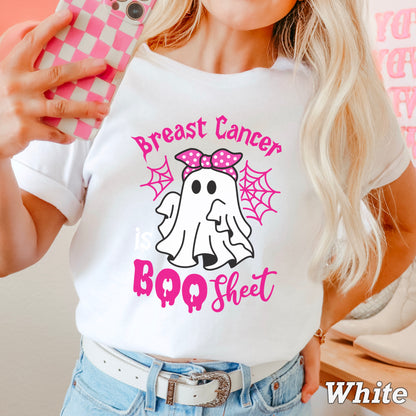 Breast Cancer Is Boo-Sheet Comfort Color Graphic Tee