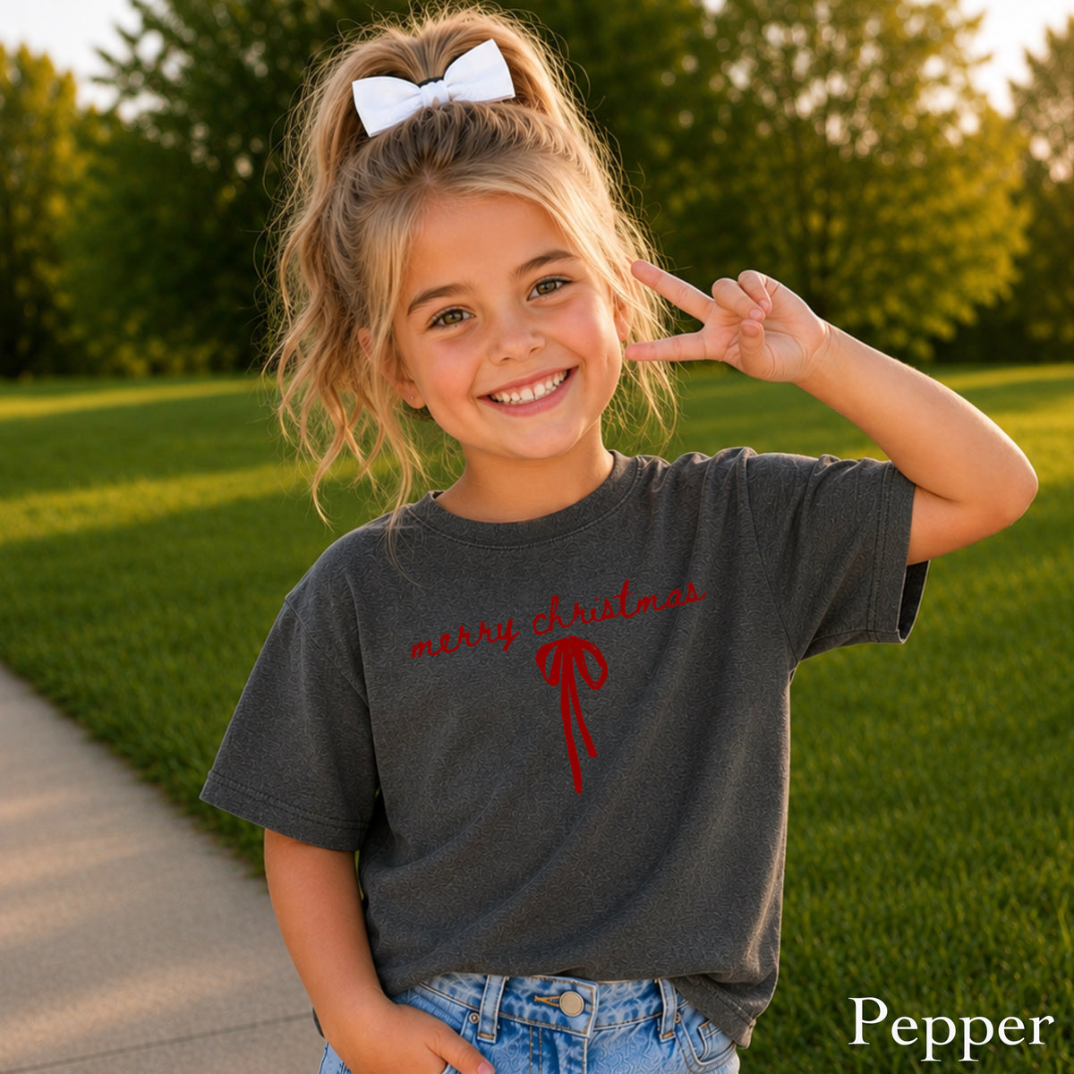 Merry Christmas Youth Comfort Color T-Shirt