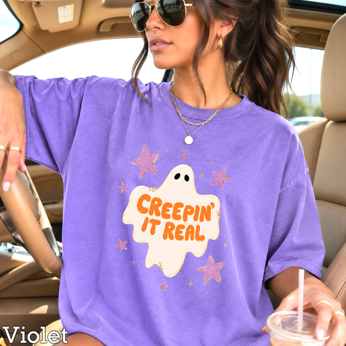 Creepin It Real Comfort Color Graphic Tee