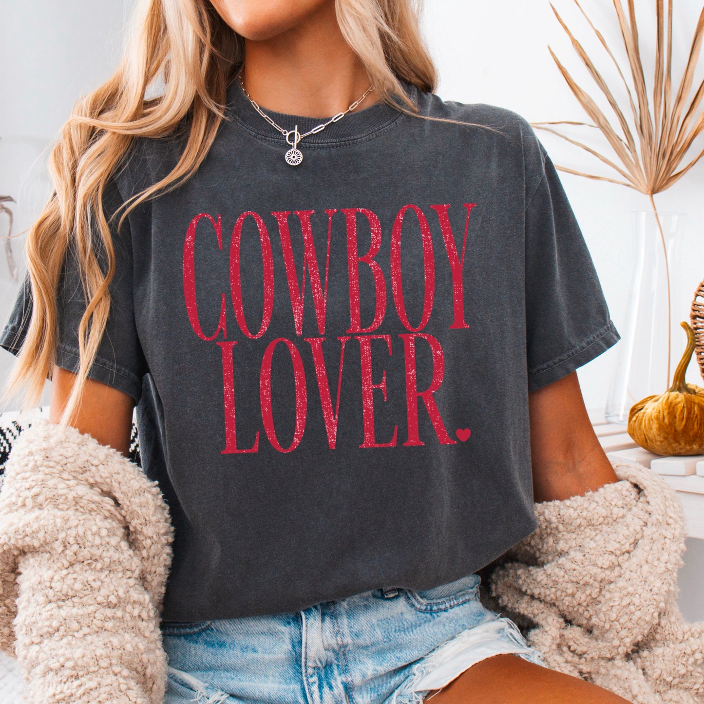 Cowboy Lover Valentine’s Day Comfort Color Graphic Tee