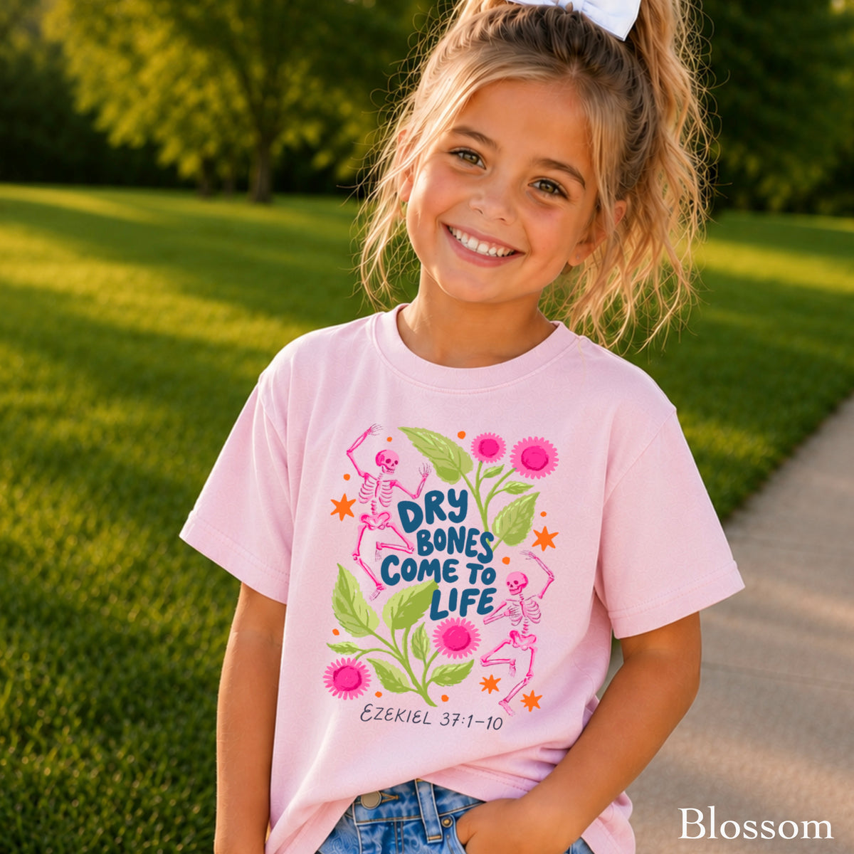 Dry Bones Come To Life Youth Comfort Color Christian T-Shirt