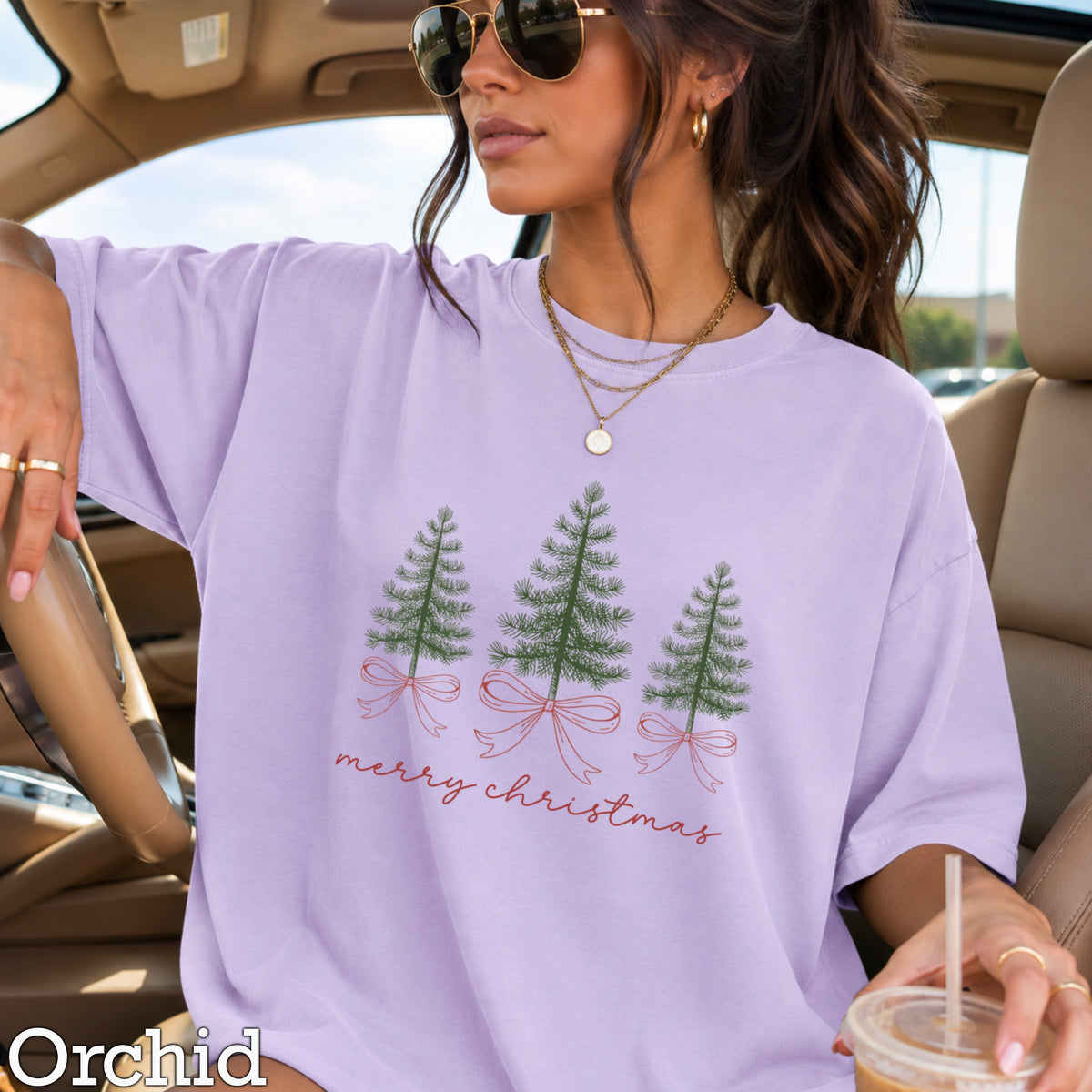 Merry Christmas Comfort Color Graphic Tee
