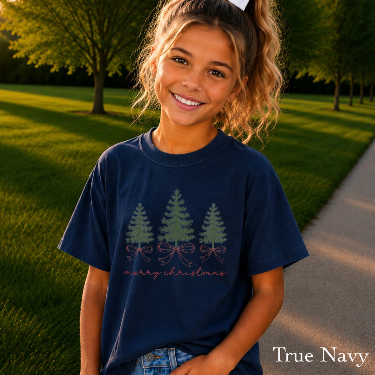 Merry Christmas Youth Comfort Color T-Shirt