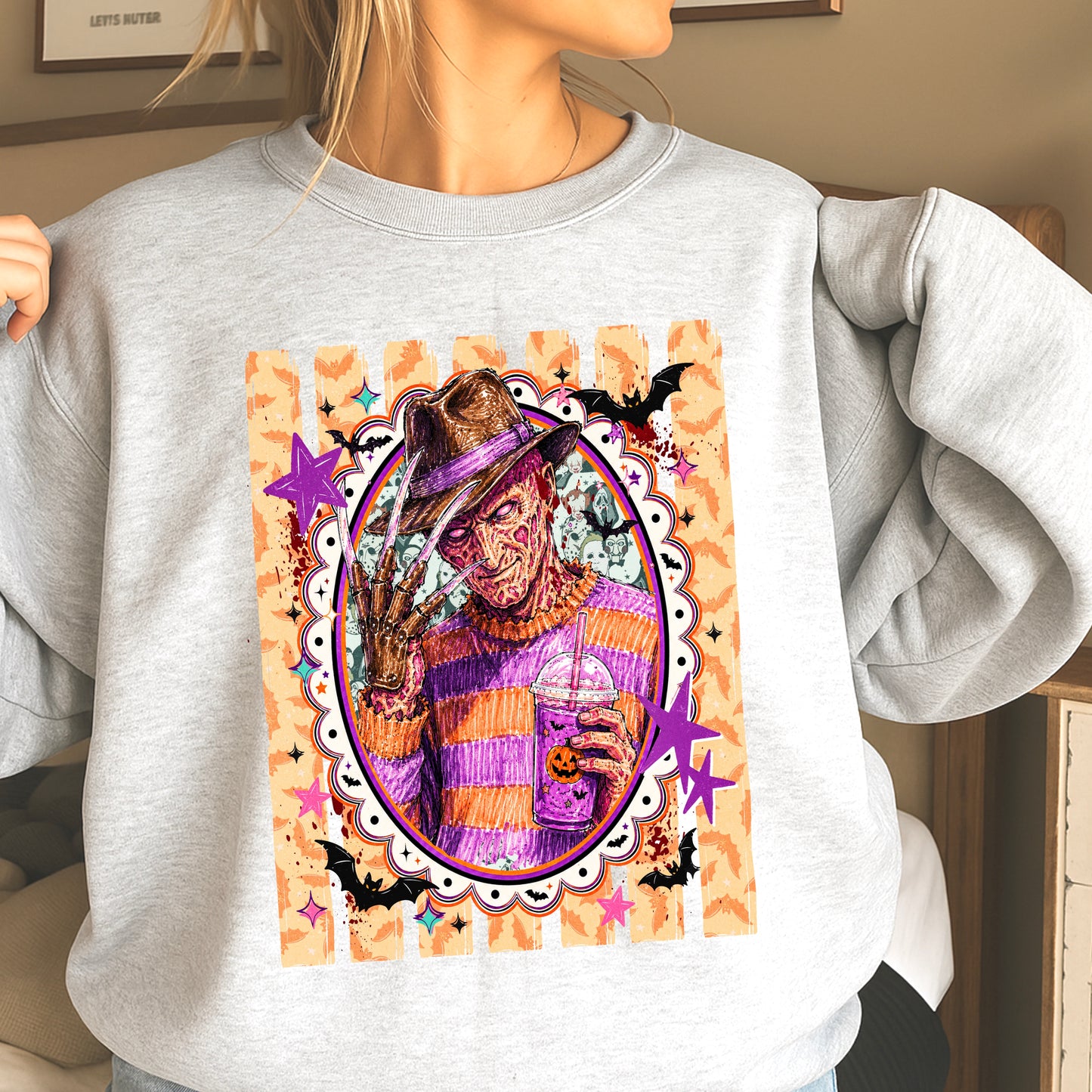 Horror Film Character Crewneck Sweatshirt