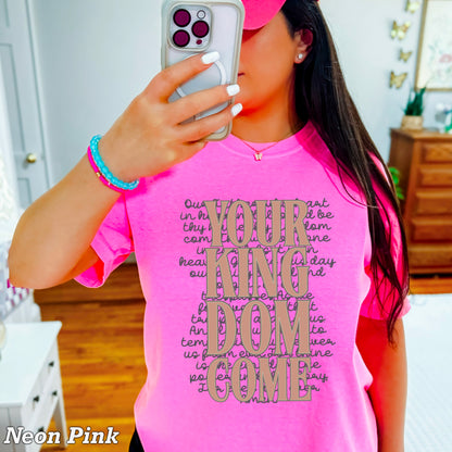 Your Kingdom Come Christian Comfort Color Graphic Tee