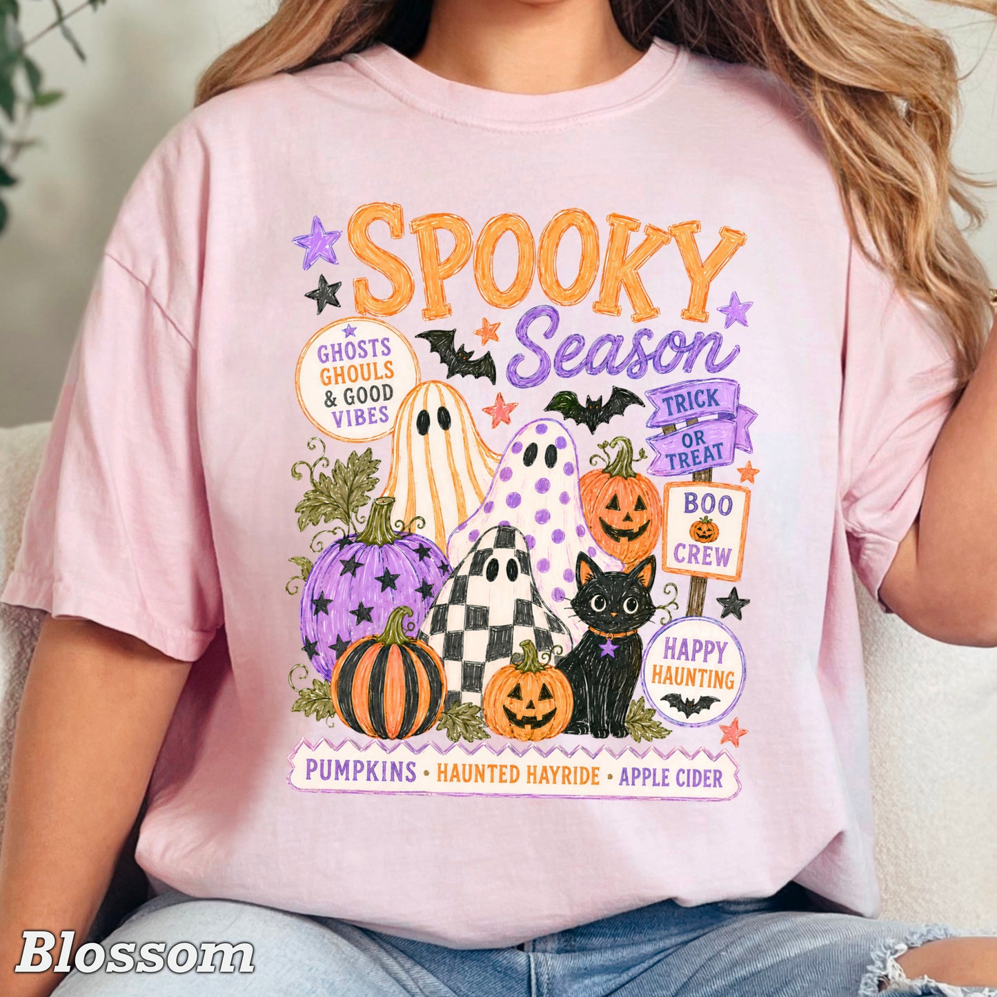 Spooky Season Comfort Color Graphic Tee