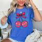 Christmas Cherries Comfort Color Graphic Tee