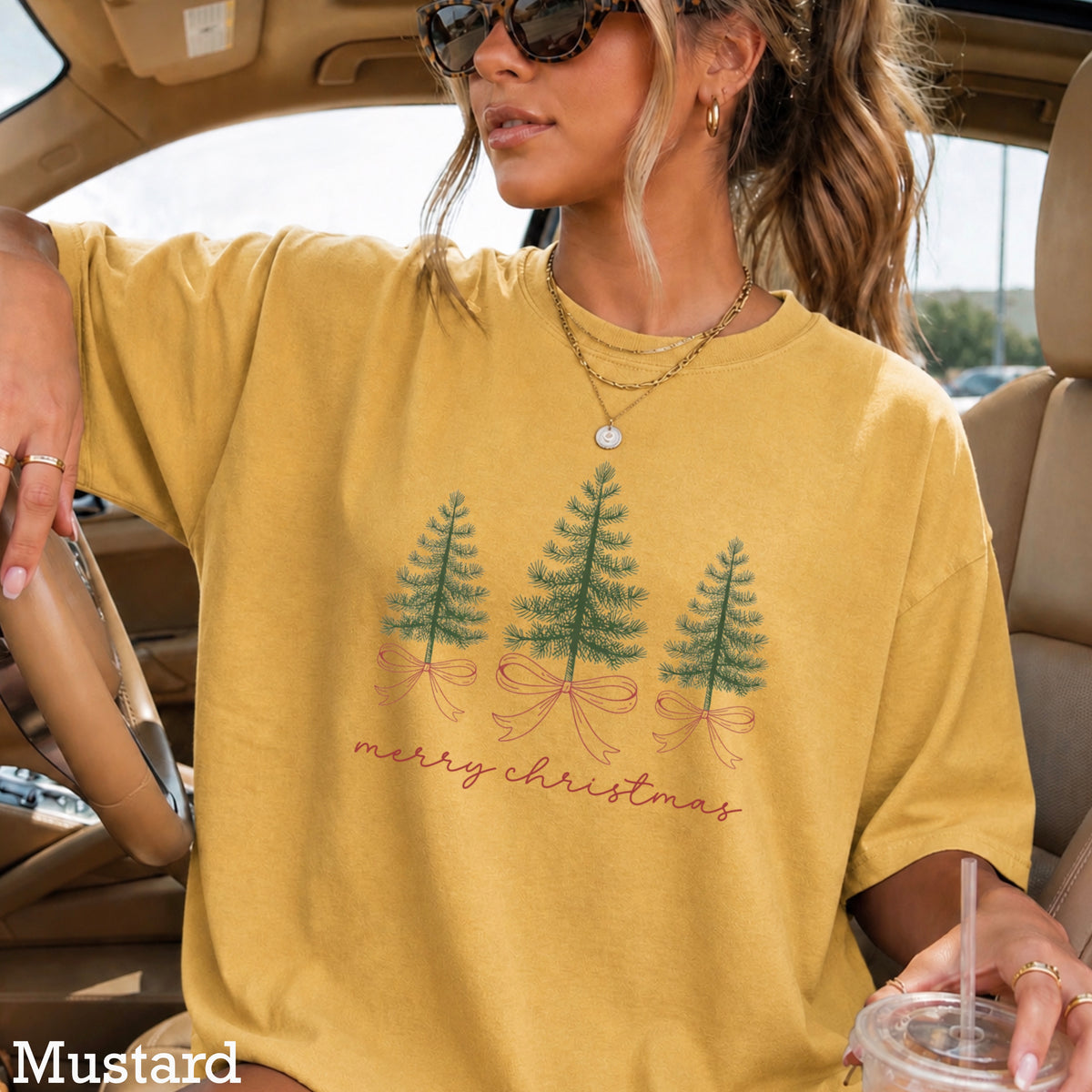 Merry Christmas Comfort Color Graphic Tee
