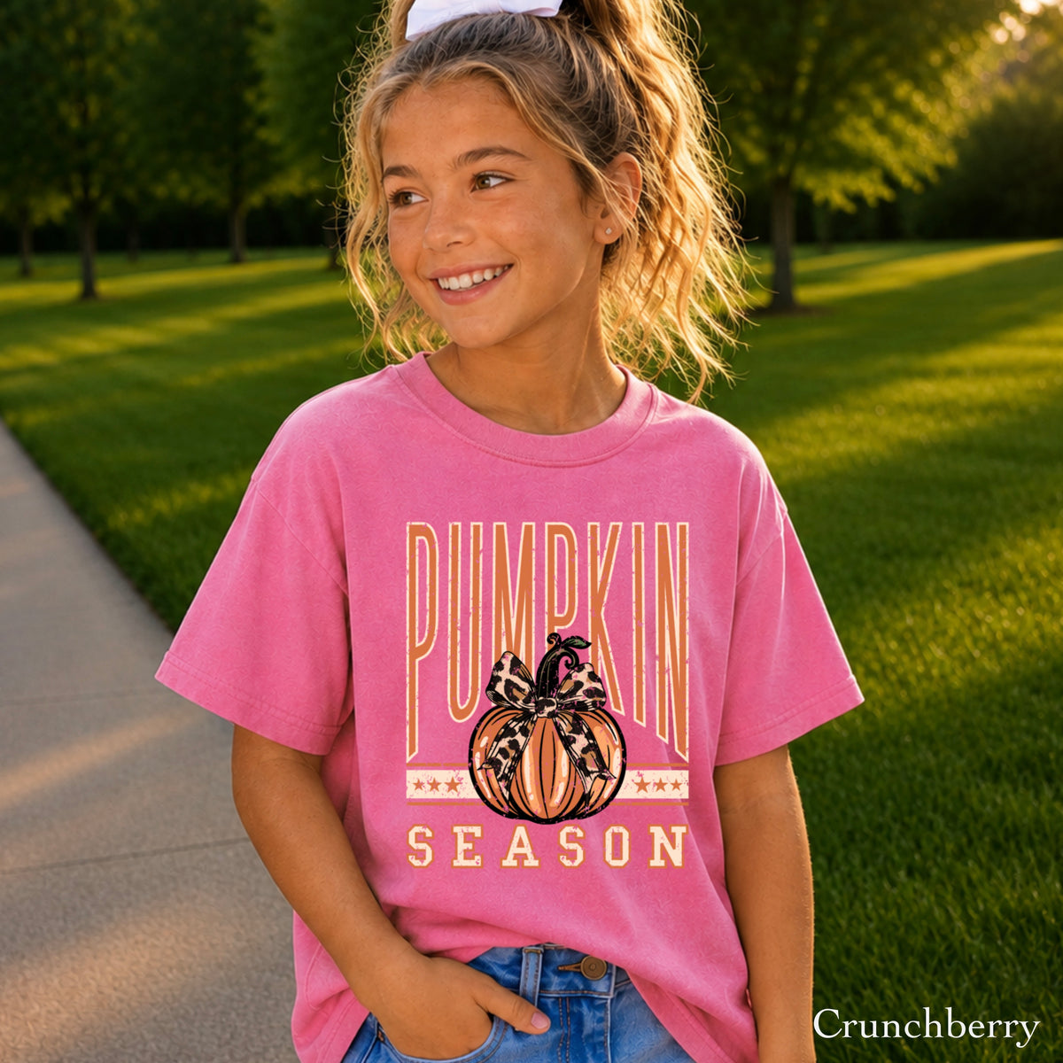Pumpkin Season Youth Comfort Color T-Shirt