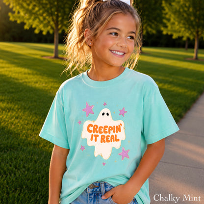 Creepin It Real Halloween Youth Comfort Color T-Shirt