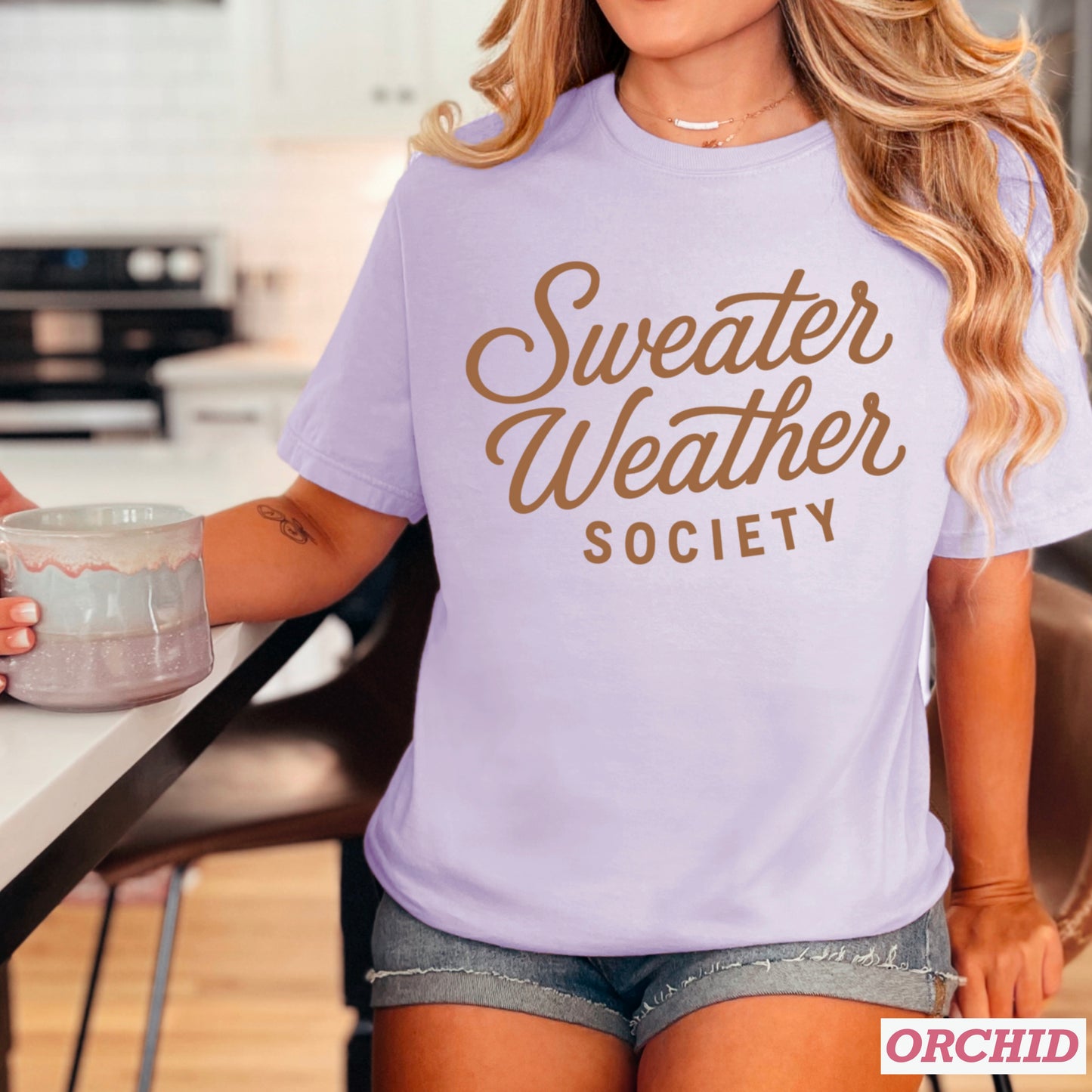 Sweater Weather Society Comfort Color Graphic Tee
