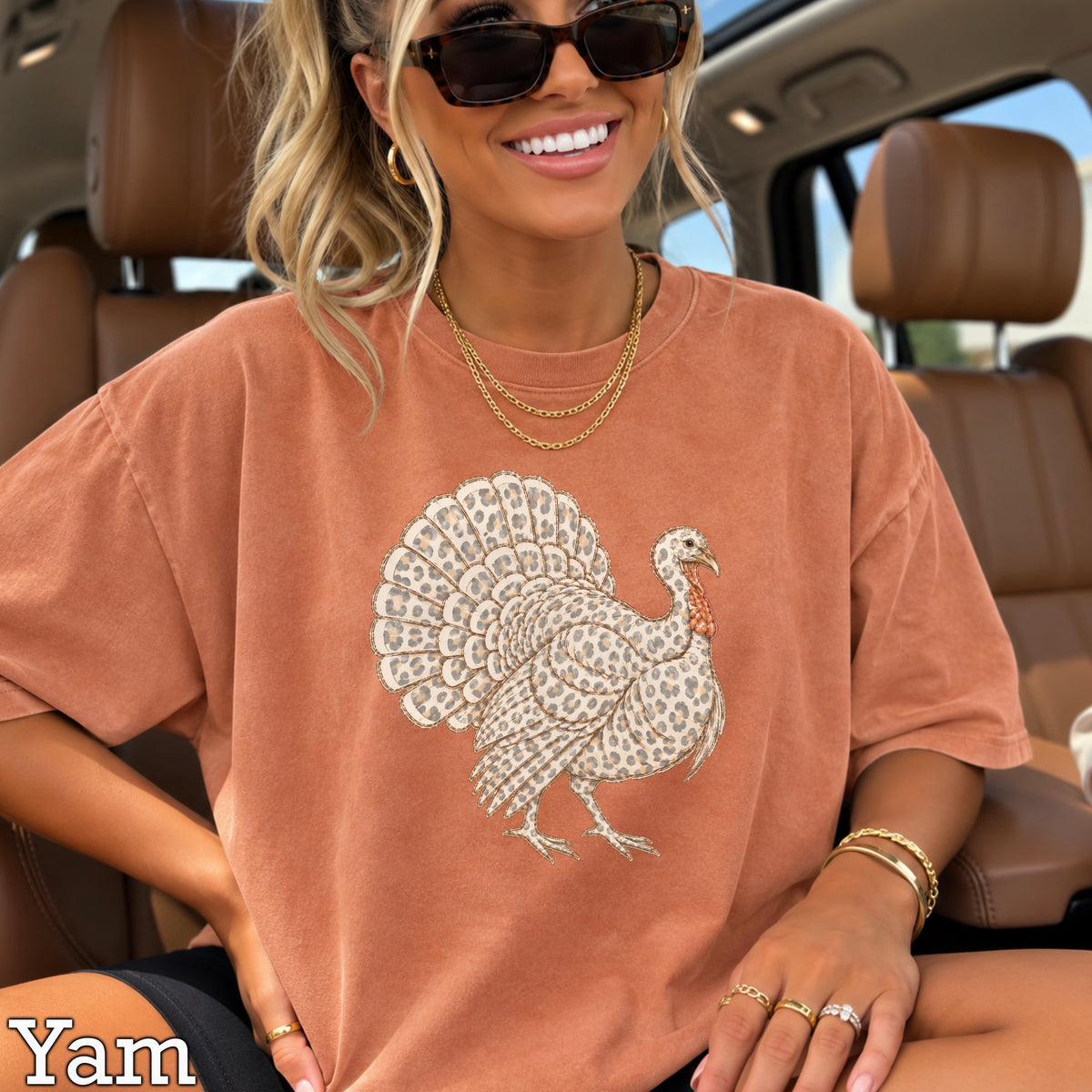 Turkey Thanksgiving Comfort Color Graphic Tee