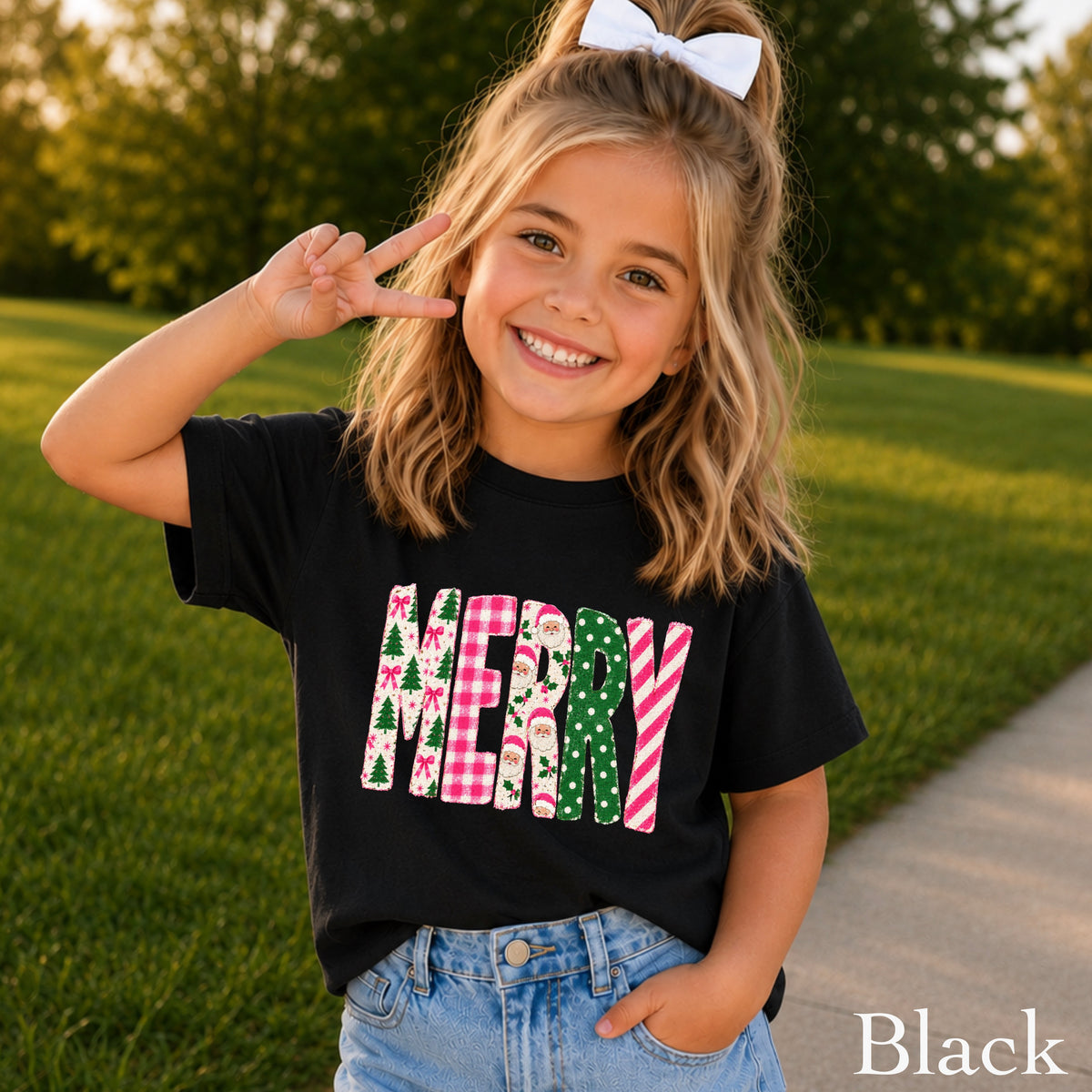 Merry Christmas Youth Comfort Color T-Shirt