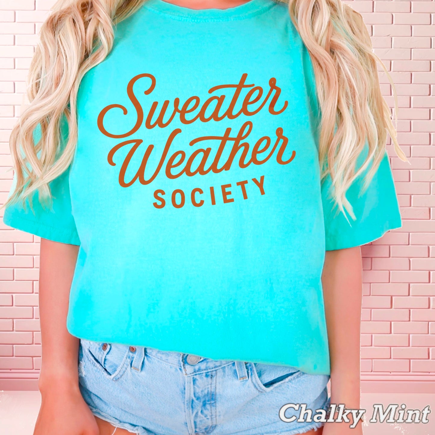 Sweater Weather Society Comfort Color Graphic Tee