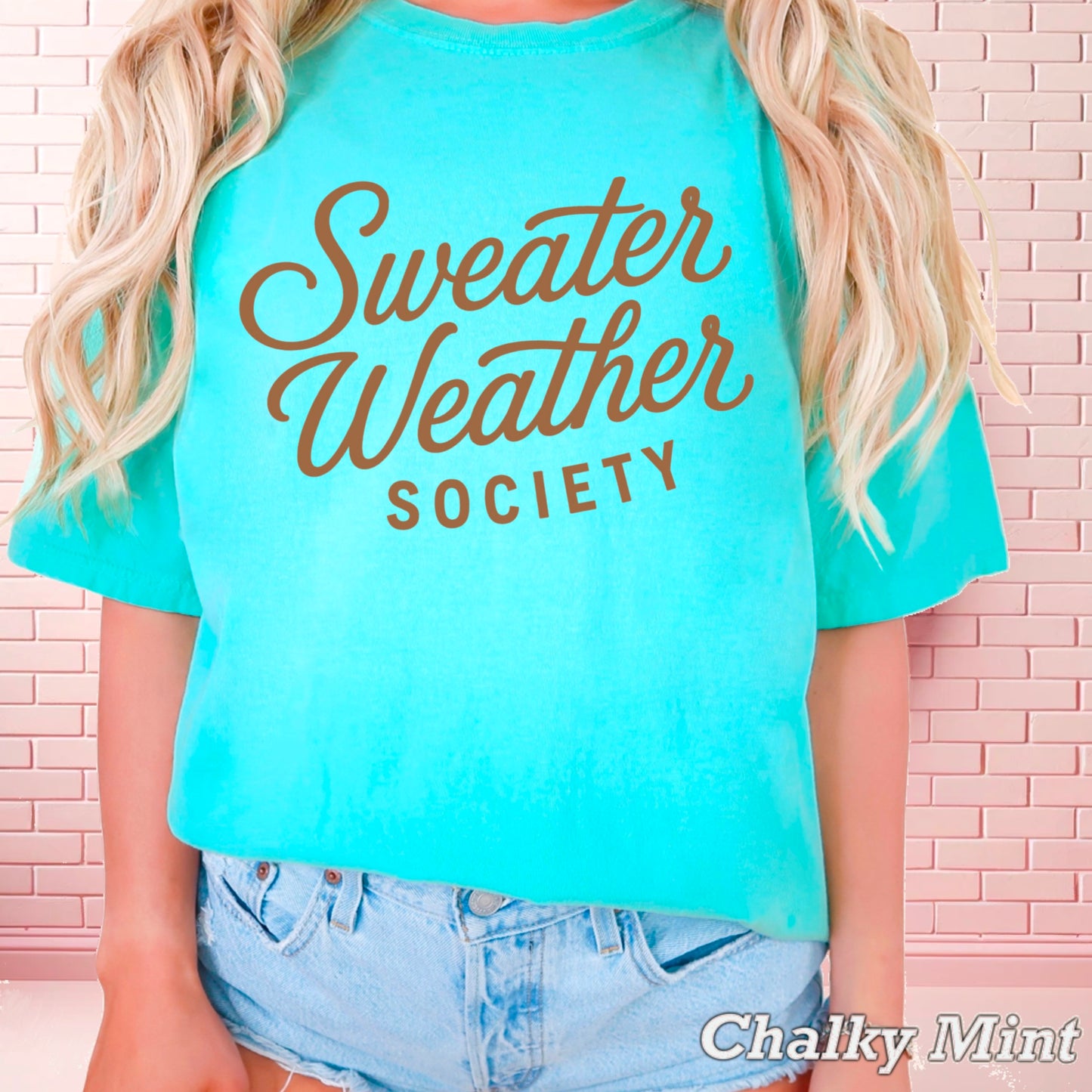 Sweater Weather Society Comfort Color Graphic Tee