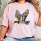 Faux Rhinestone Mallard Duck Comfort Color Graphic Tee