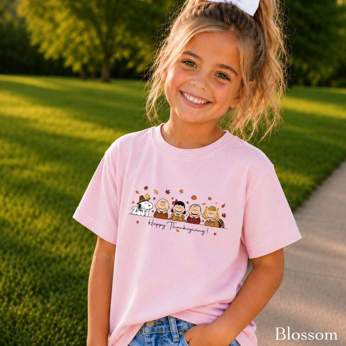 Happy Thanksgiving Youth Comfort Color T-Shirt