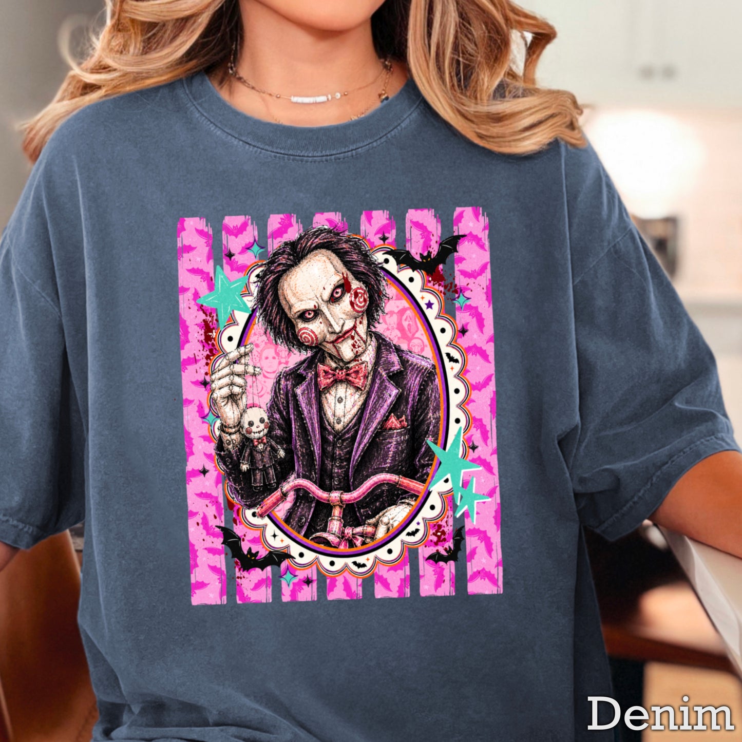 Horror Film Character Halloween Comfort Color Graphic Tee