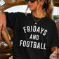Fridays And Football Comfort Color Graphic Tee