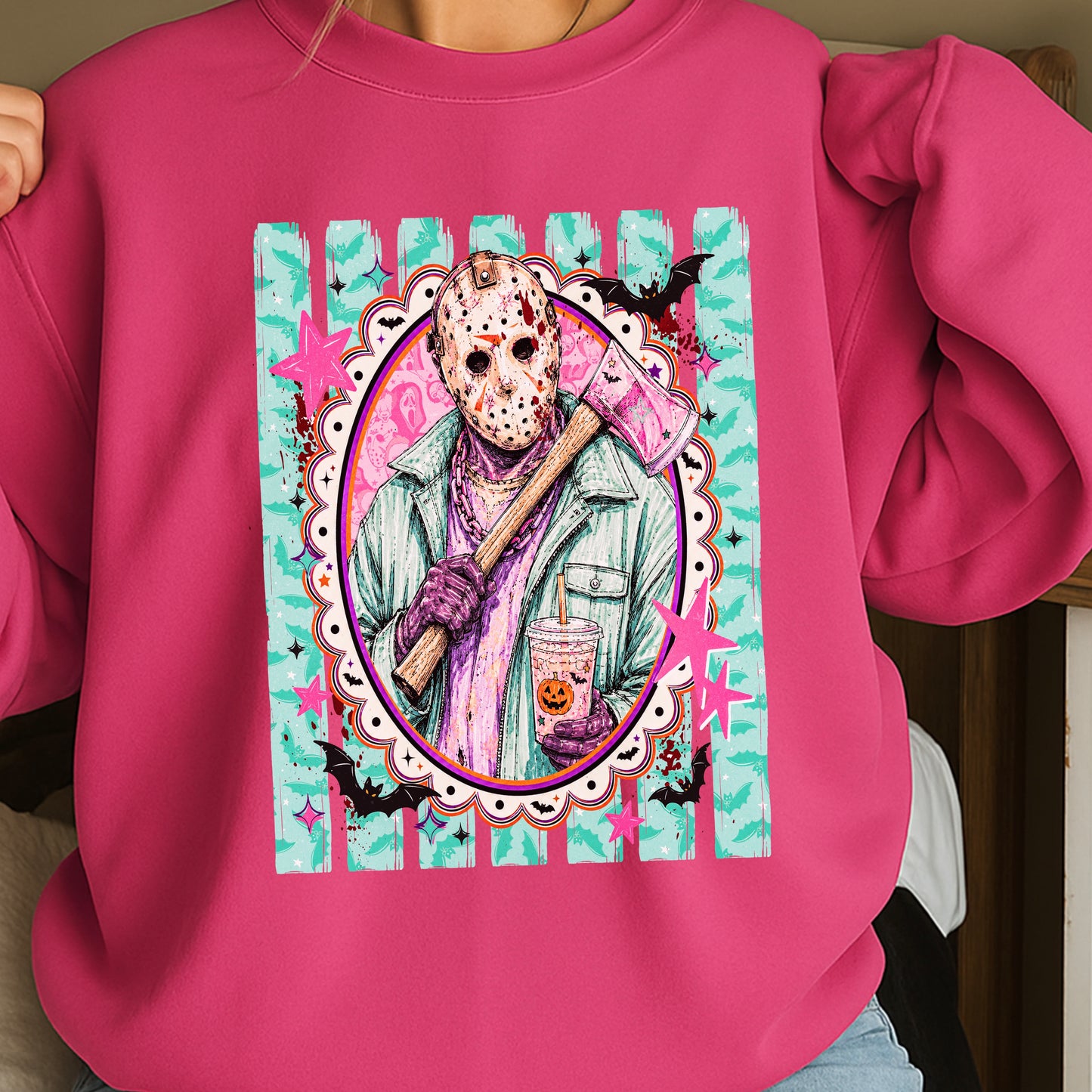 Horror Film Character Crewneck Sweatshirt