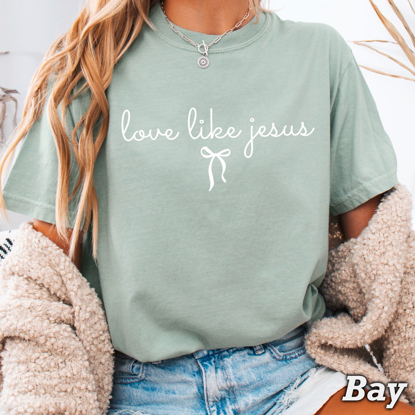 Love Like Jesus Christian Comfort Color Graphic Tee