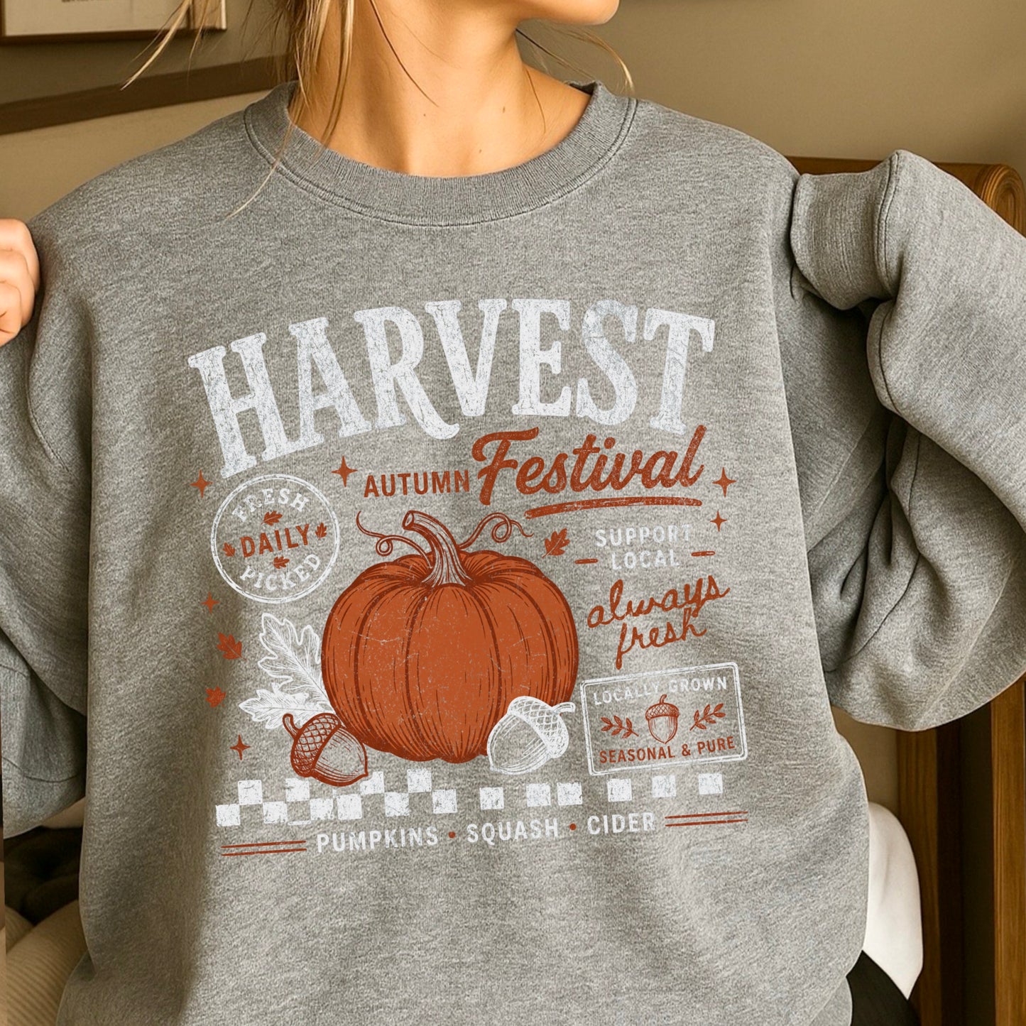 Harvest Festival Fall Crewneck Sweatshirt