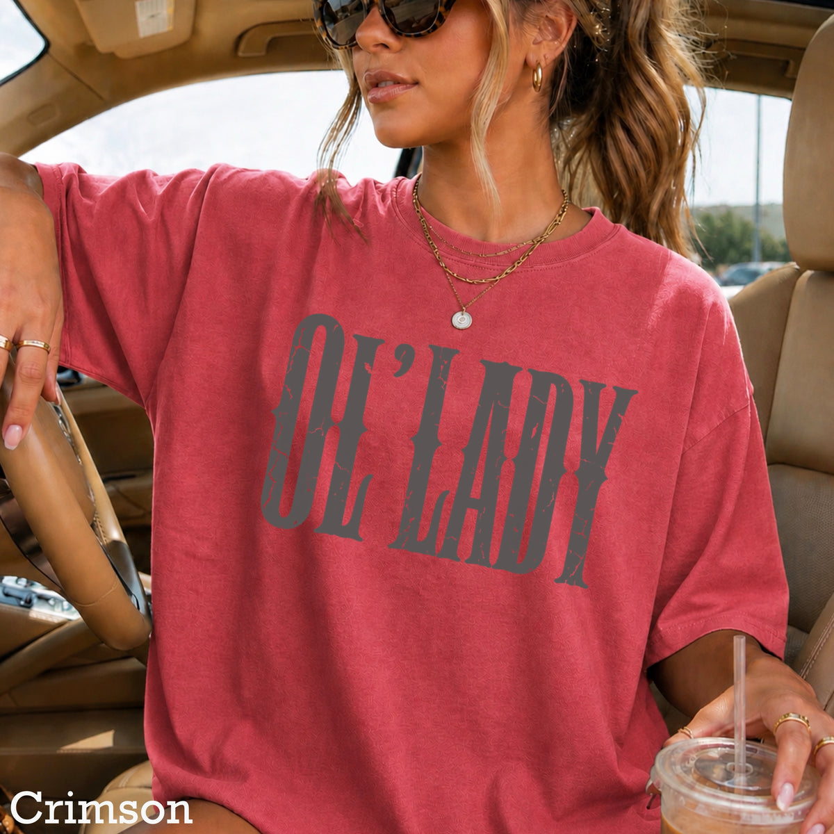 Ol’ Lady Comfort Color Graphic Tee